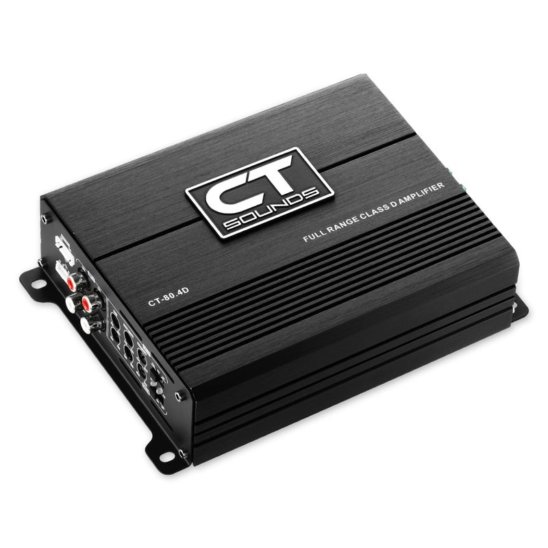 CT Sounds مضخم صوت السيارة CT Sounds CT-80.4D كامل النطاق فئة D 4 قنوات، 480 واط RMS - Image 1